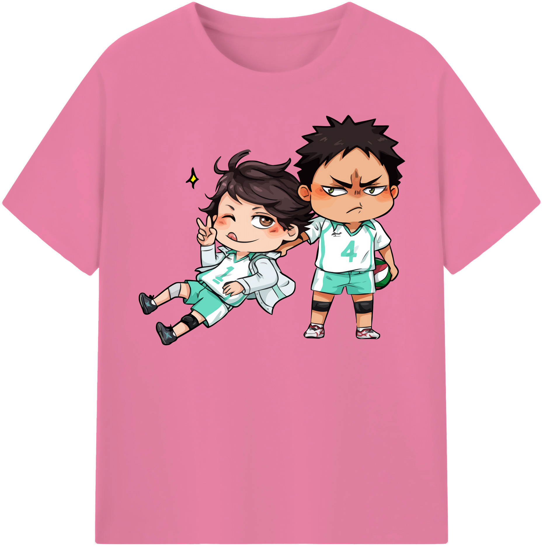 （画像用） ハイキュー!! Haikyu!! 綿100％半袖Tシャツ（フロントプリント）